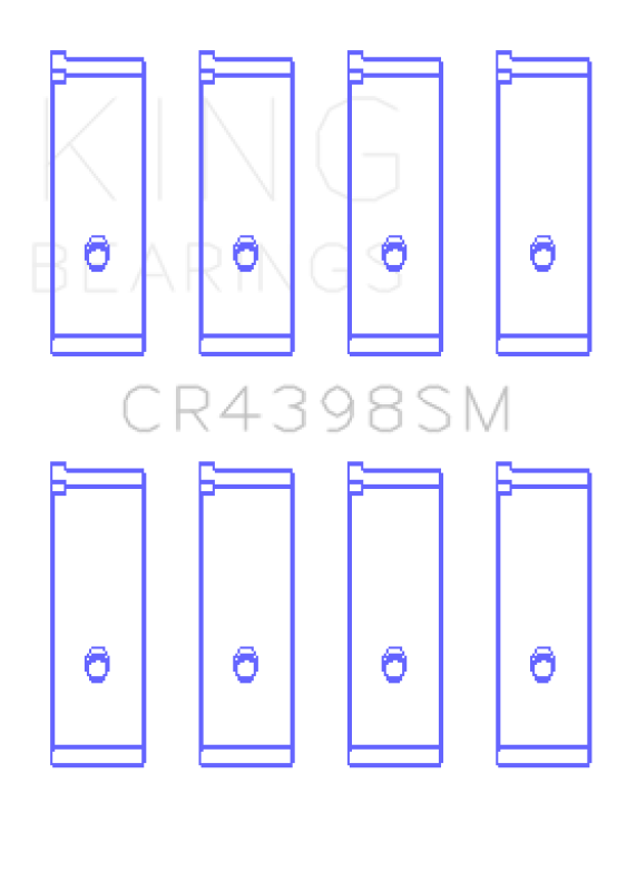 King Engine Bearings Honda L13A4/L15A (Size 0.5) Connecting Rod Bearing Set