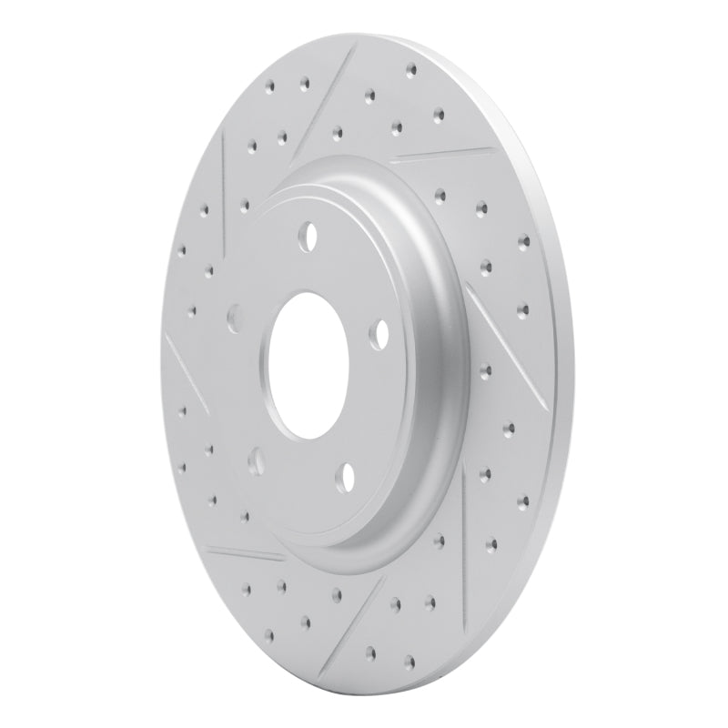 R1 12-20 Chrysler Town & Country Rear Left Drilled & Slotted Geo-Carbon Rotor