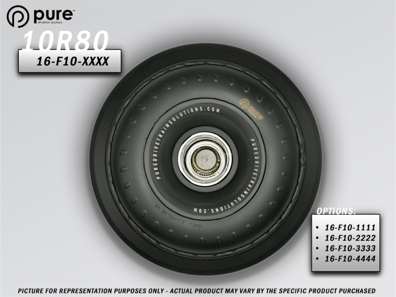 Pure Drivetrain 10R80/10R100 Ford High Performance Billet Torque Converter - Big Blower w/ 5.0 V8