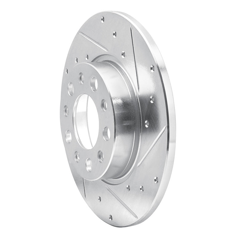 DFC 15-25 Alfa Romeo TONALE Rear Right Drilled & Slotted Silver Brake Rotor