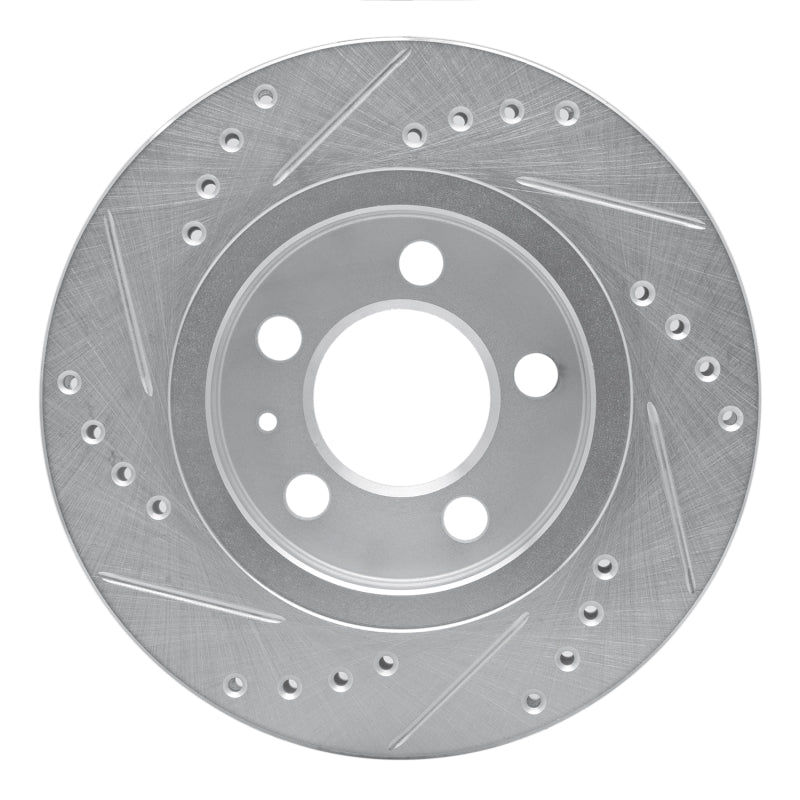DFC 00-06 Audi TT Quattro Rear Right Drilled & Slotted Silver Brake Rotor