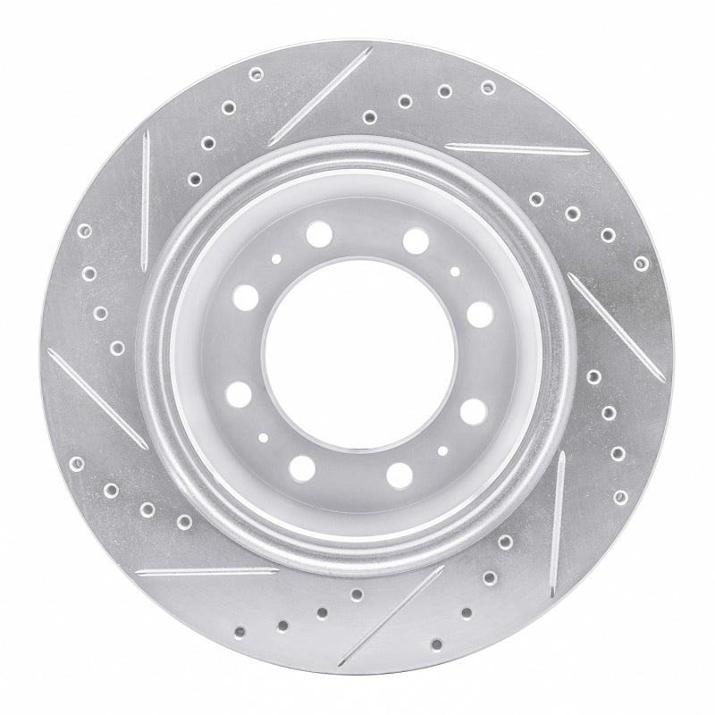 DFC 09-25 Dodge Ram 3500 Rear Right Drilled & Slotted Silver Brake Rotor