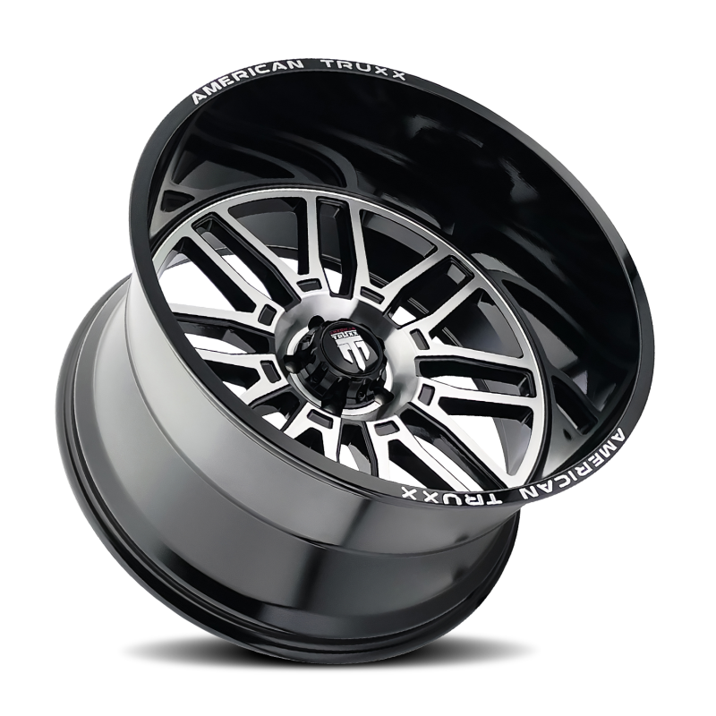 American Truxx AT1915 Restless 24x14 / 6x139.7 BP / -76mm Offset / 106mm Hub Gls Blk Mill Wheel