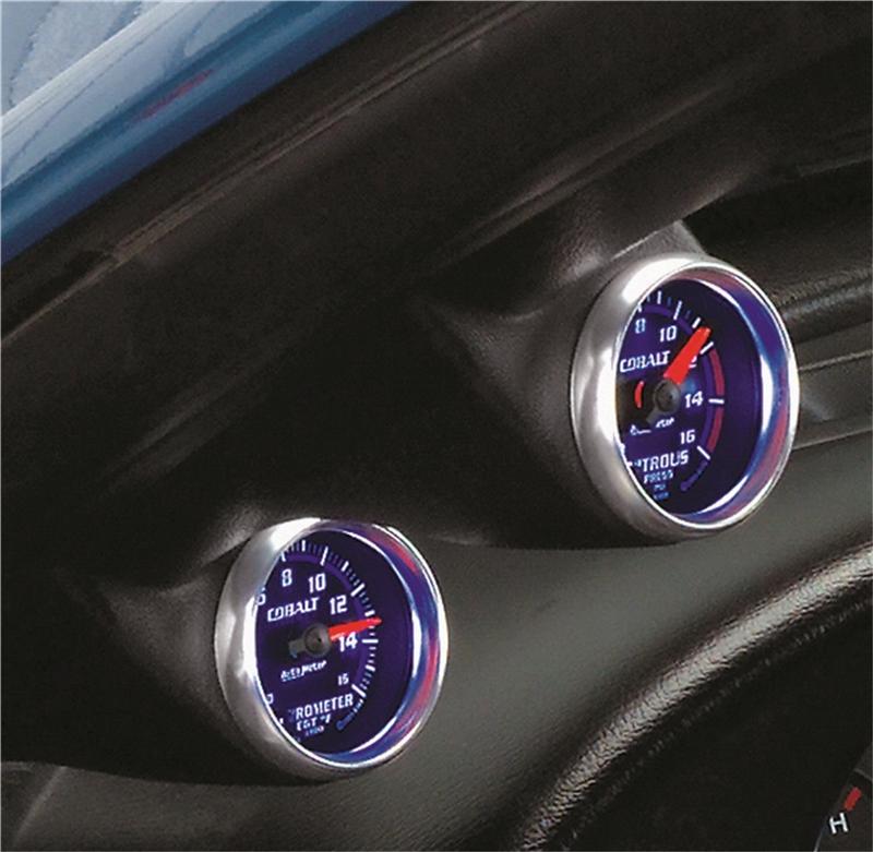 Autometer 03-04 Ford Mustang Dual 2-1/16 A-Pillar Pod - Black