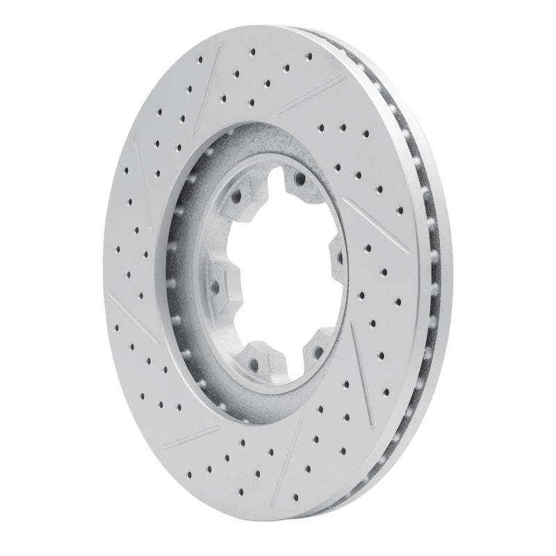 R1 98-04 Infiniti QX4 Front Right Drilled & Slotted Geo-Carbon Rotor