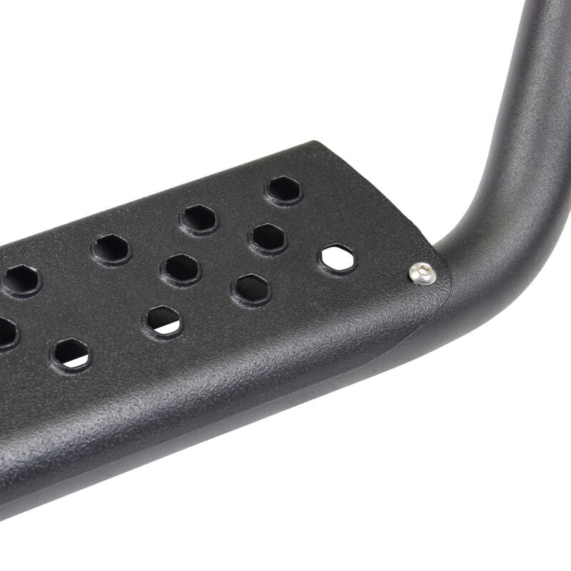 Go Rhino Dominator Extreme D6 SideSteps - Tex Blk - 4in Drop Down Steps (Pair)