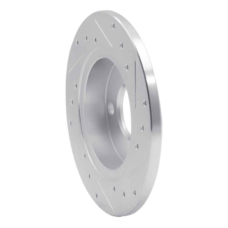 R1 78-90 Dodge Charger Front Left Drilled & Slotted Silver Brake Rotor