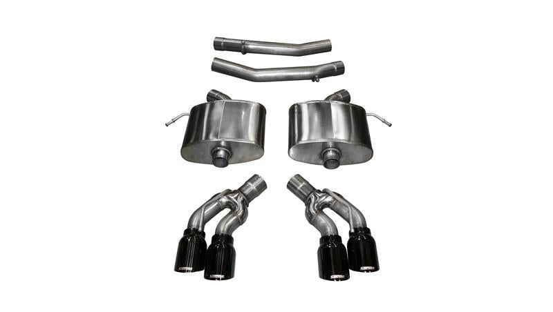 Corsa 2016-2019 Cadillac CTS V 6.2L V8 2.75in Black Sport Axle-Back Exhaust