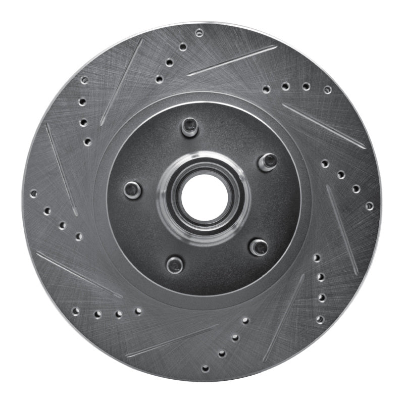 DFC 01-05 Ford Explorer Sport Trac Front Left Drilled & Slotted Silver Brake Rotor
