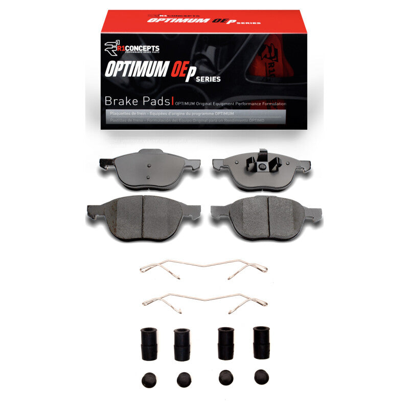 R1 2004-2018 Ford Focus Front R1 Optimum OE Pads & Hardware Kit