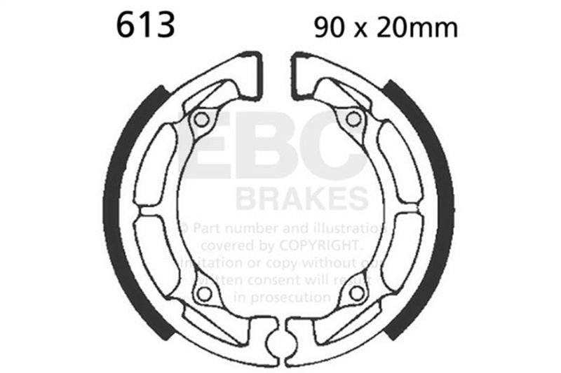 EBC 03-06 Kawasaki KDX 50 A1-A6F Front Left FA-SFA-X Brake Pads