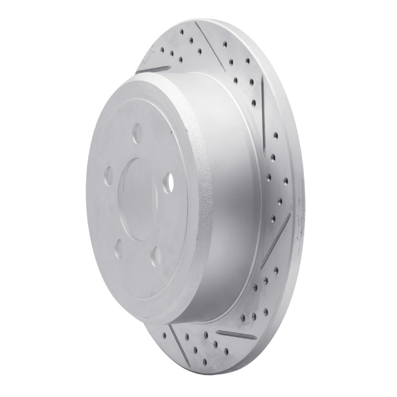 R1 07-12 Dodge Nitro Rear Right Drilled & Slotted Geo-Carbon Rotor