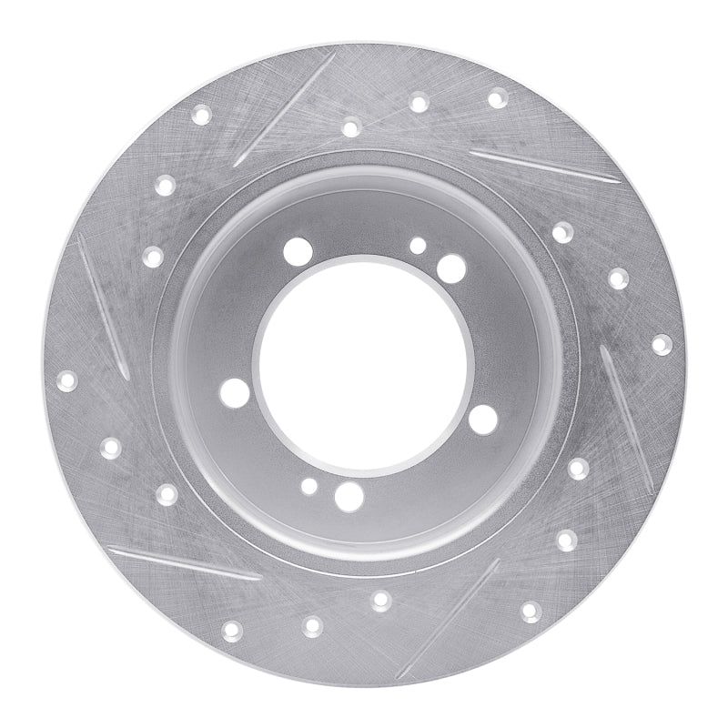 DFC 90-94 Eagle Talon Rear Right Drilled & Slotted Silver Brake Rotor