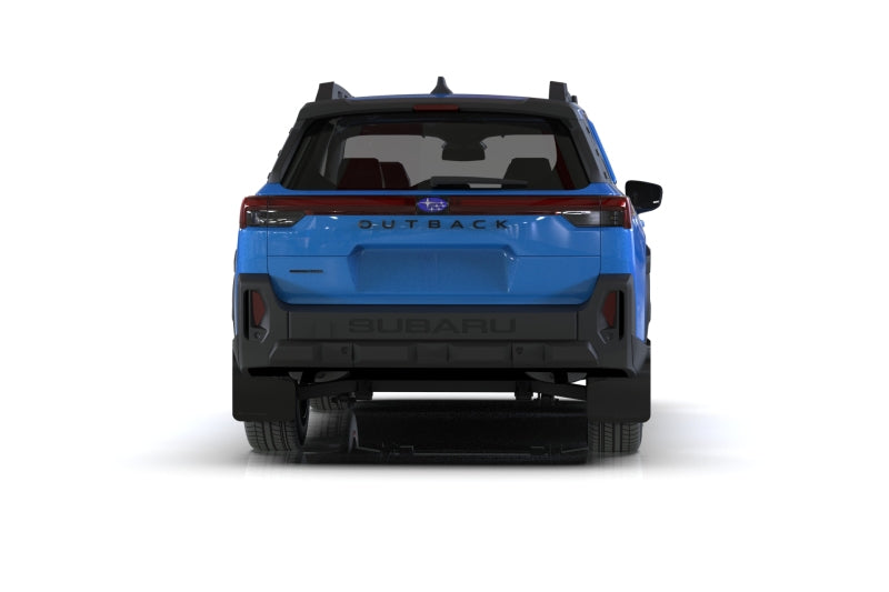 Rally Armor 2026 Subaru Outback (Incl. Wilderness) Black Mud Flap - Metallic Black Logo