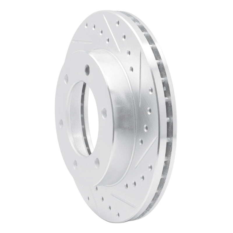 DFC 01-04 Honda Passport Front Right Drilled & Slotted Silver Brake Rotor