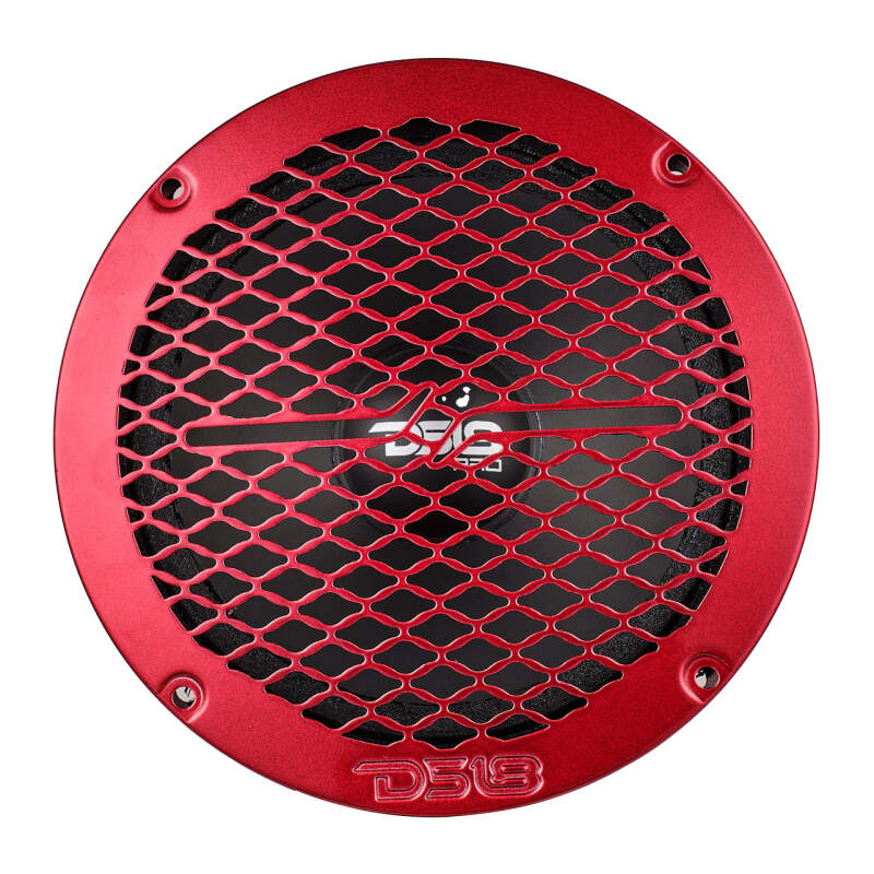 DS18 6.5in Speaker Grill Shallow- Red