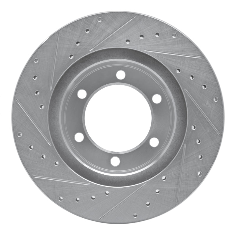 DFC 95-04 Toyota Tacoma Front Right Drilled & Slotted Silver Brake Rotor