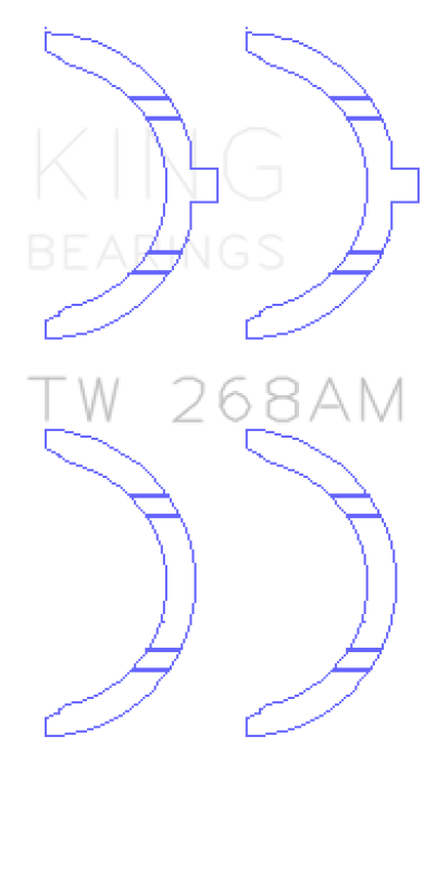 King Engine Bearings Mazda RF/R2/RF-T Thrust Washer Set