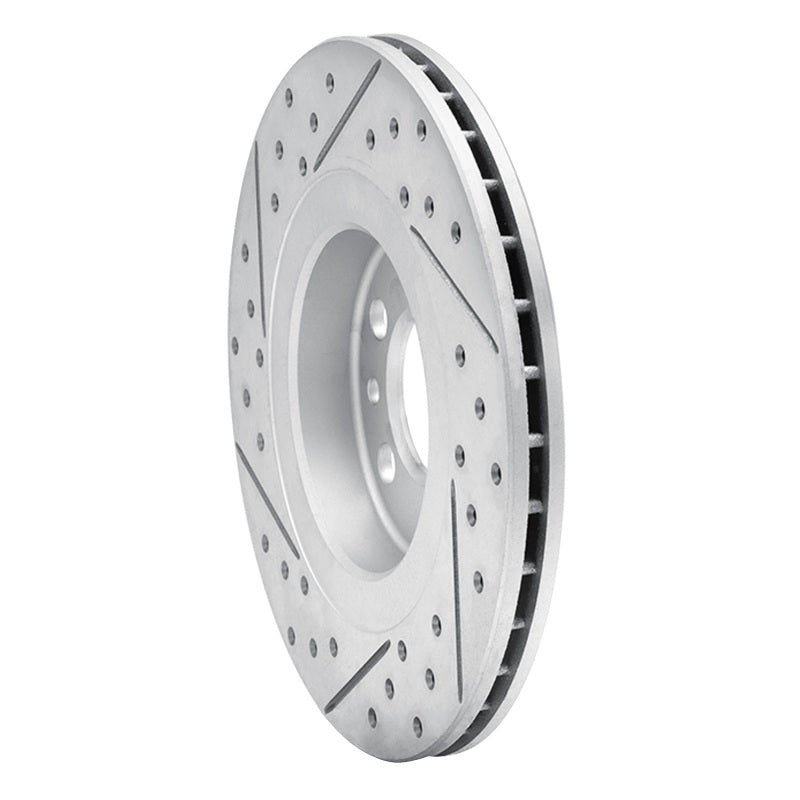 R1 98-15 Volkswagen Beetle/Jetta Wagon Front Right Drilled & Slotted Geo-Carbon Rotor