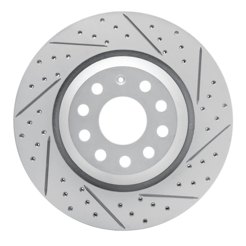 R1 06-25 Audi RS Q3 (Mexico) Rear Right Drilled & Slotted Geo-Carbon Rotor