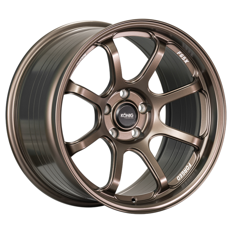 Konig Forged F6SX 18x10.5 5x120 ET25 Race Bronze Wheel (Knurled Bead)