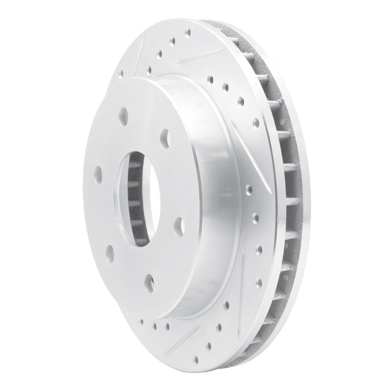 DFC 88-00 Cadillac Escalade Front Left Drilled & Slotted Silver Brake Rotor