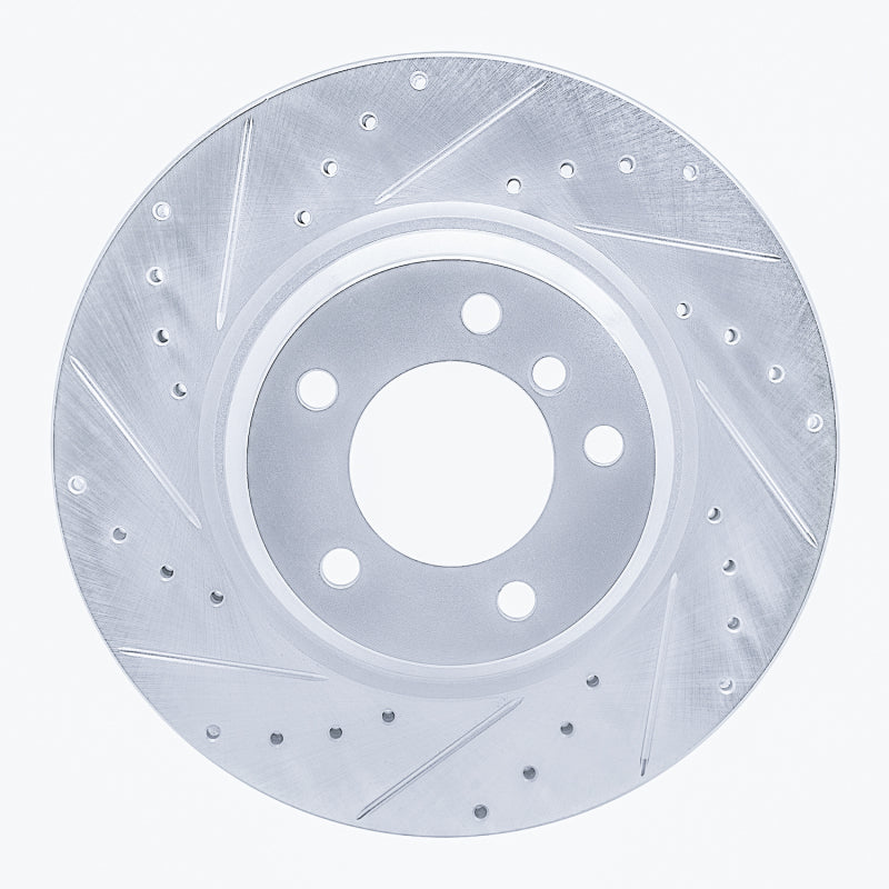 DFC 06-12 BMW X1 (USA/Canada) Front Left Drilled & Slotted Silver Brake Rotor