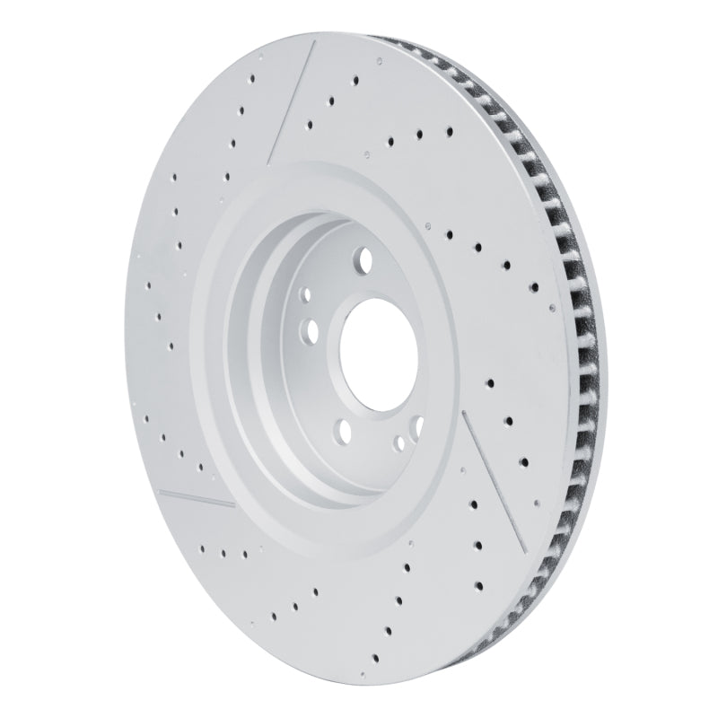R1 21-25 Mercedes-Benz GLE53 AMG Rear Drilled & Slotted GeoSPEC Coated Rotor
