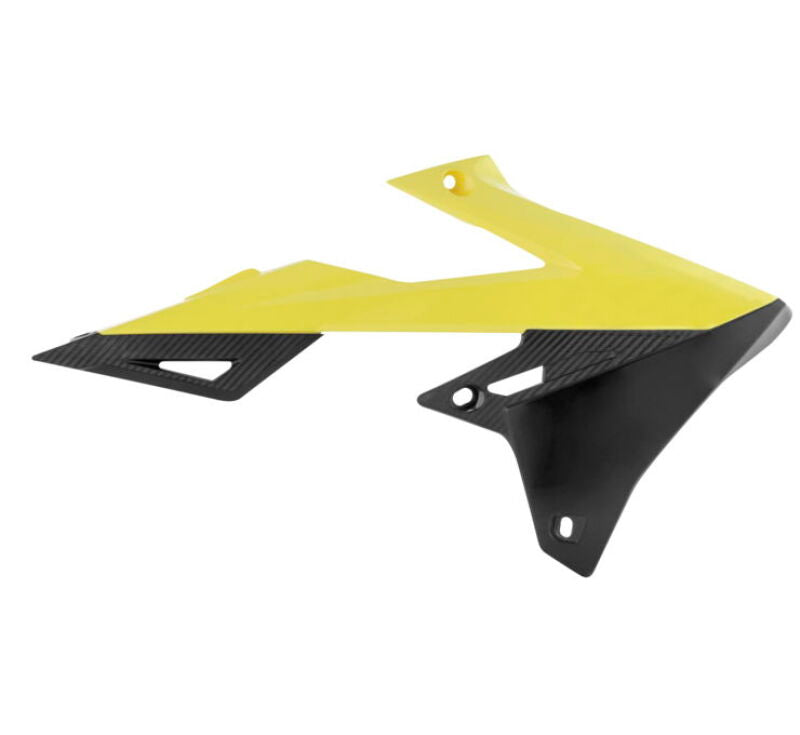 Acerbis 18+ Suzuki RMZ250/ RMZ450 Radiator Shroud - Yellow/Black