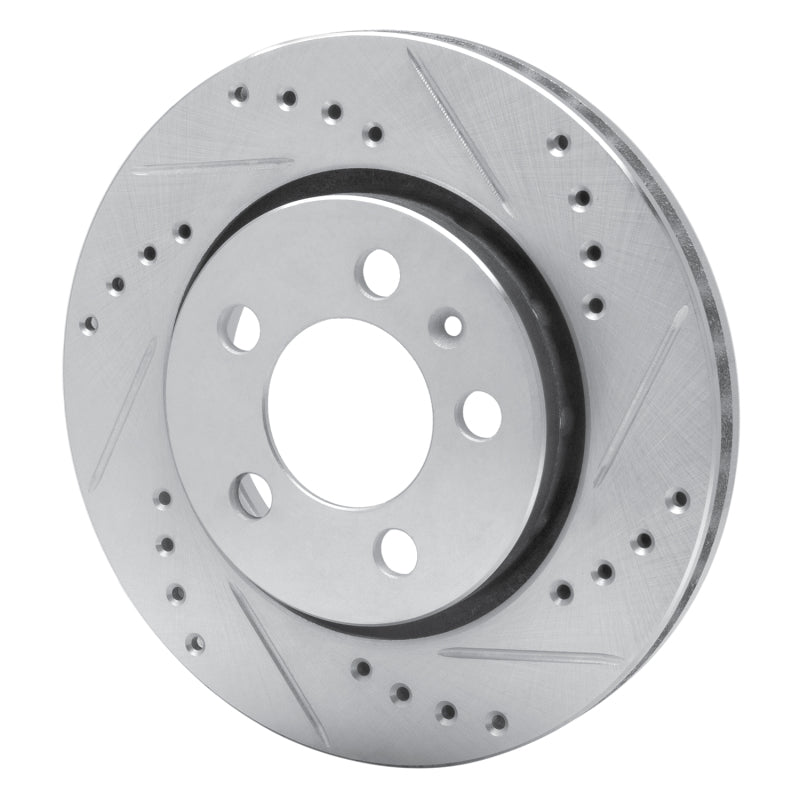 DFC 00-06 Audi TT Quattro Rear Right Drilled & Slotted Silver Brake Rotor