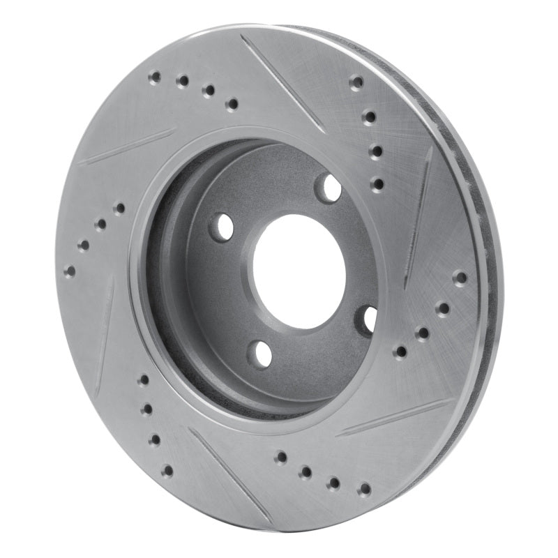 DFC 03-10 Chevrolet Cobalt Front Left Drilled & Slotted Silver Brake Rotor