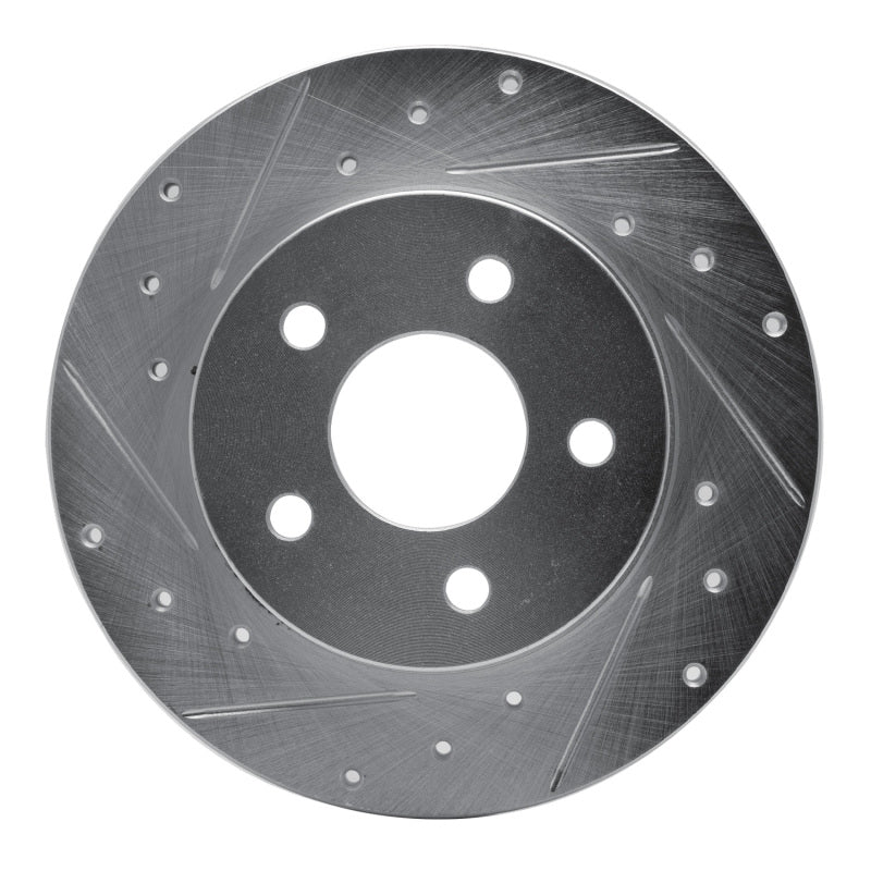 DFC 04-12 Chevrolet HHR Rear Left Drilled & Slotted Silver Brake Rotor