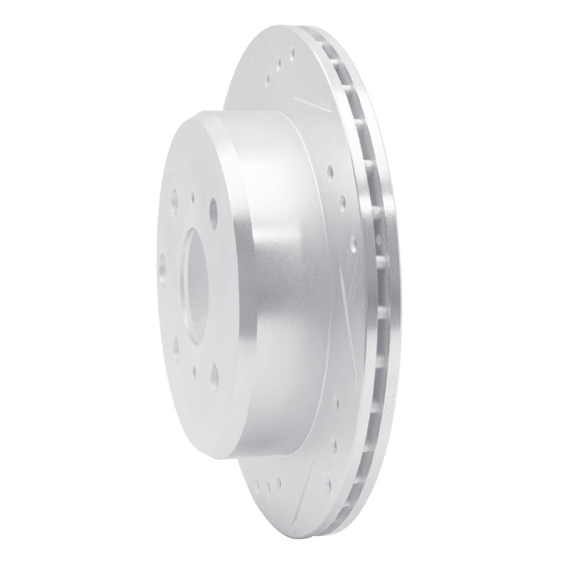 DFC 82-85 Toyota Celica Rear Left Drilled & Slotted Silver Brake Rotor