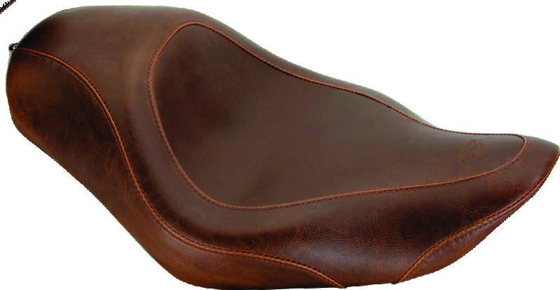 Mustang 04-21 Harley Sportster Wide Tripper Solo Seat - Distressed Brown