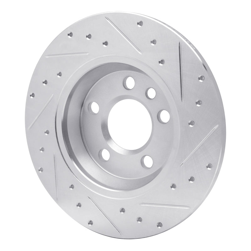 DFC 01-03 Volkswagen EuroVan Rear Left Drilled & Slotted Silver Brake Rotor