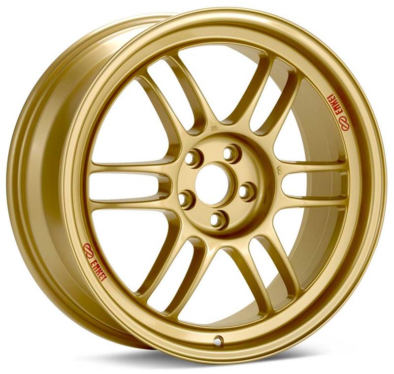 Enkei RPF1 17x9 5x114.3 45mm Offset 73mm Bore Gold Wheel  RX8