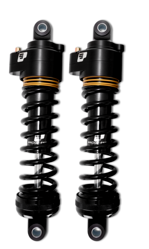 Progressive Harley Ultra Low-QPS 944 Series Shocks, 12.5in, 11in Ride Height Heavy Duty - Black / G