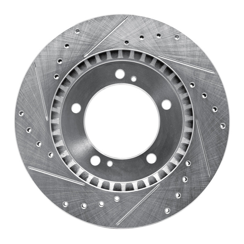 DFC 99-08 Chevrolet Tracker Front Right Drilled & Slotted Silver Brake Rotor