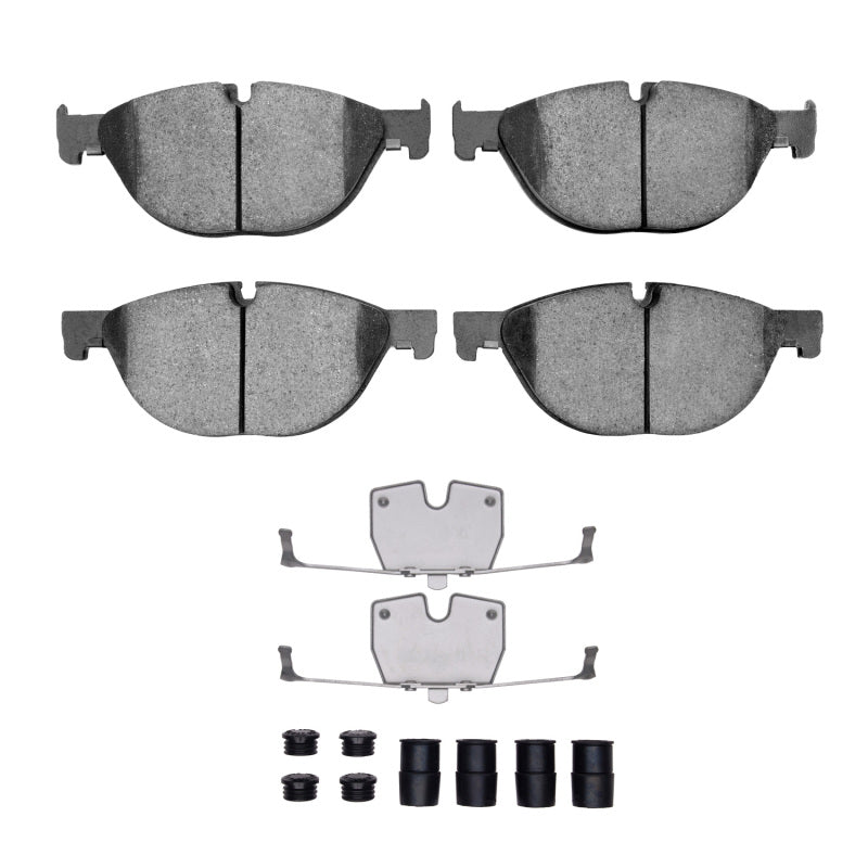 DFC 09-18 BMW 740Ld Xdrive Front 5000 Advanced Low Metallic Brake Pads and Hardware Kit