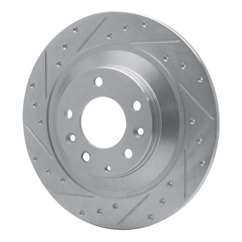 DFC 06-07 Mazda 6 Rear Left Drilled & Slotted Silver Brake Rotor