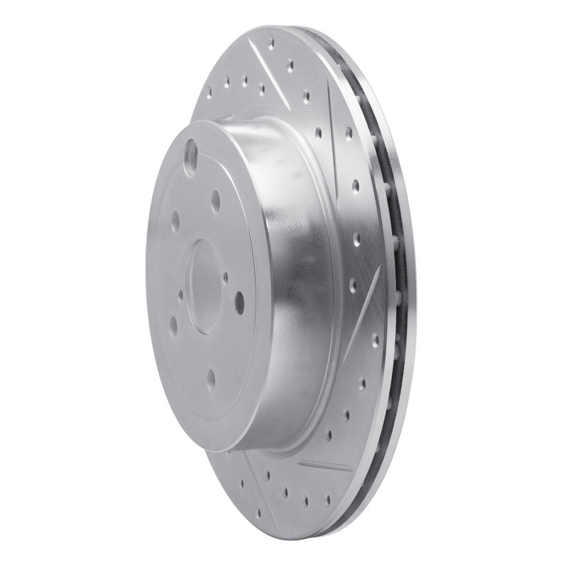 DFC 08-20 Subaru Impreza Rear Right Drilled & Slotted Silver Brake Rotor