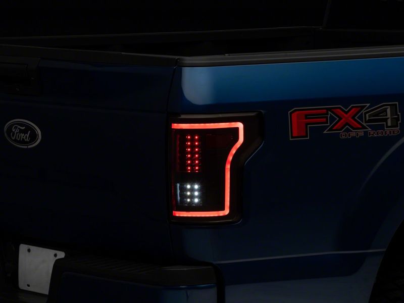 Raxiom 15-17 Ford F-150 LED Tail Lights w/ SEQL Turn Signals- Black Housing (Clear Lens)