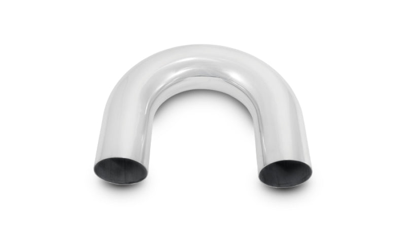 Vibrant 1.75in O.D. Universal Aluminum Tubing (180 degree Bend) - Polished