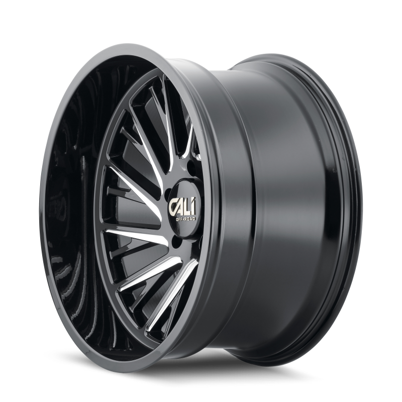 Cali Off-Road 9114 Purge 20x10 / 6x139.7 BP / -25mm Offset / 106mm Hub Gloss Black Milled Wheel