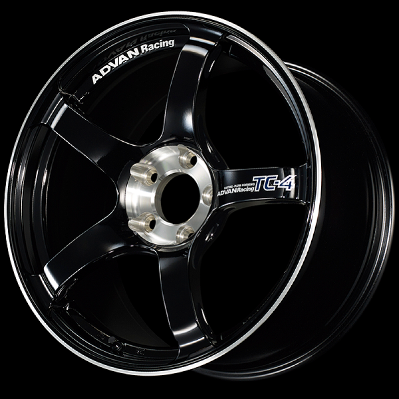 Advan TC-4 SE 18x8.0 / +45 Offset / 5x114.3 / 73mm Bore / Racing Gloss Black and Diamond Cut