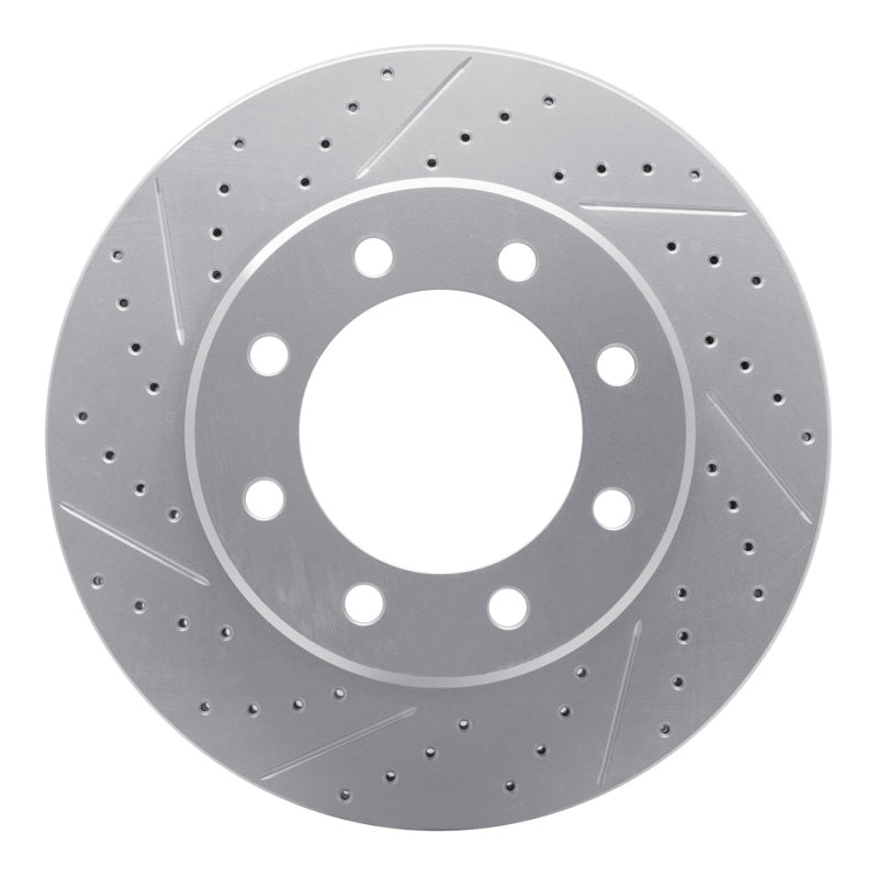 R1 19-25 Ram 3500 Rear Left Drilled & Slotted Geo-Carbon Rotor