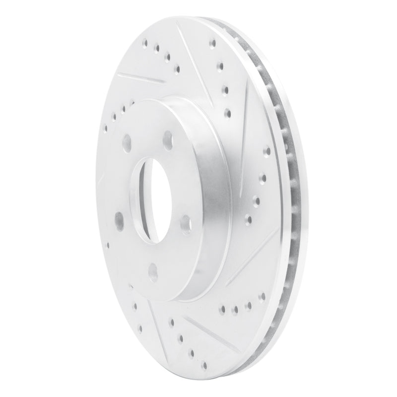 R1 07-10 Chevrolet COBALT Front Right Drilled & Slotted Silver Brake Rotor