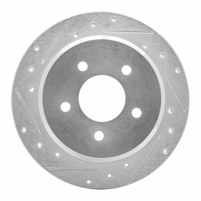 DFC 96-02 Ford Crown Victoria Rear Left Drilled & Slotted Silver Brake Rotor