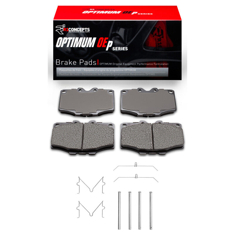 R1 1976-1989 Toyota 4Runner Front R1 Optimum OE Pads & Hardware Kit