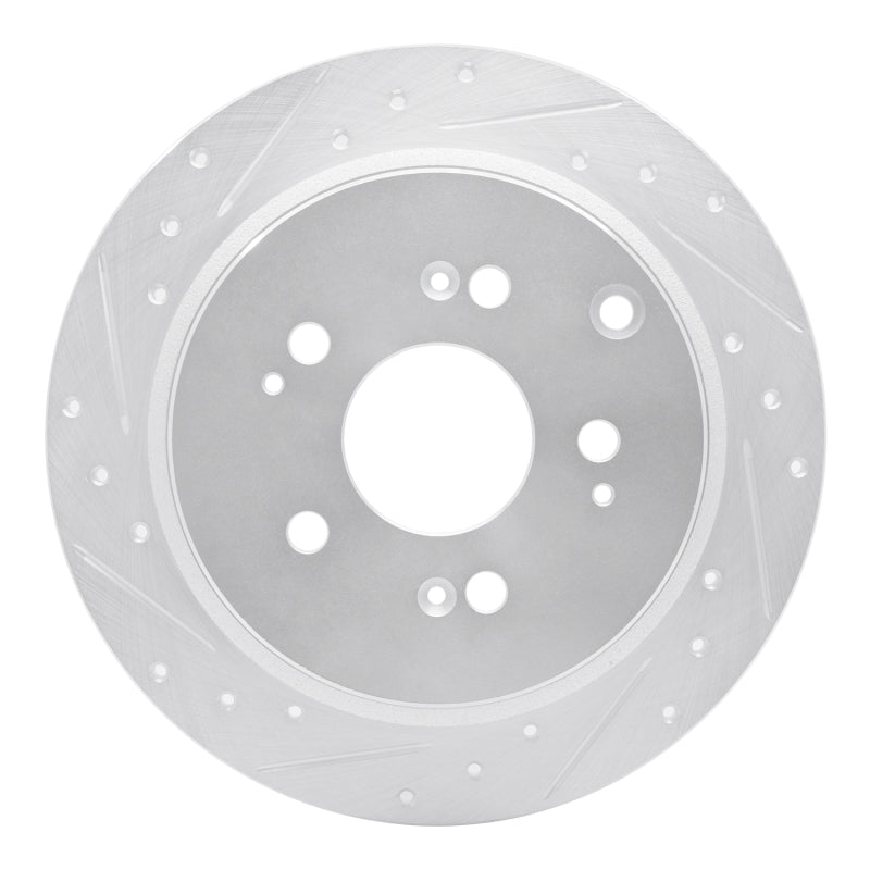 DFC 05-10 Honda Odyssey Rear Left Drilled & Slotted Silver Brake Rotor